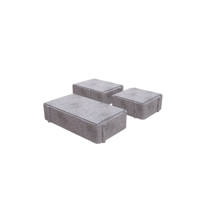 Брусчатка тротуарная Новый город 240х160х60 Серый