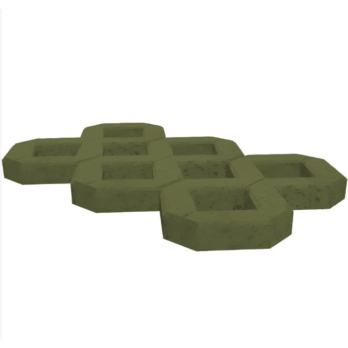 Газонная решетка (ФЭМ-27) 600х400х100 Зеленый