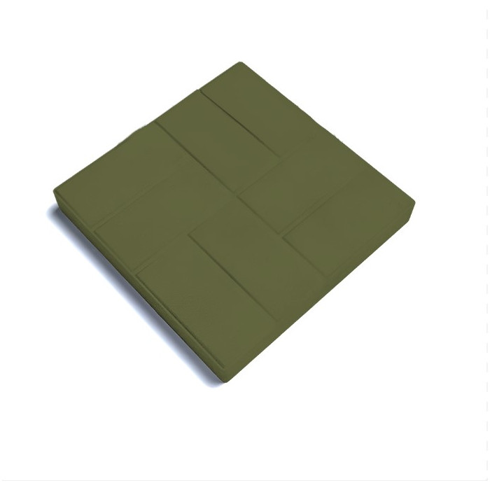 Квадратная тротуарная плитка 400х400х40 паркет Зеленый